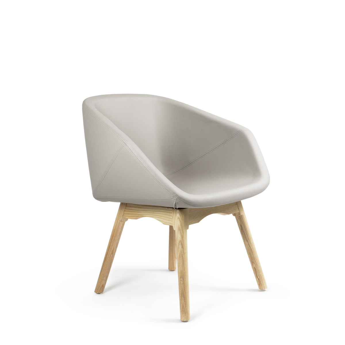 Silla Contract Riva Base Madera