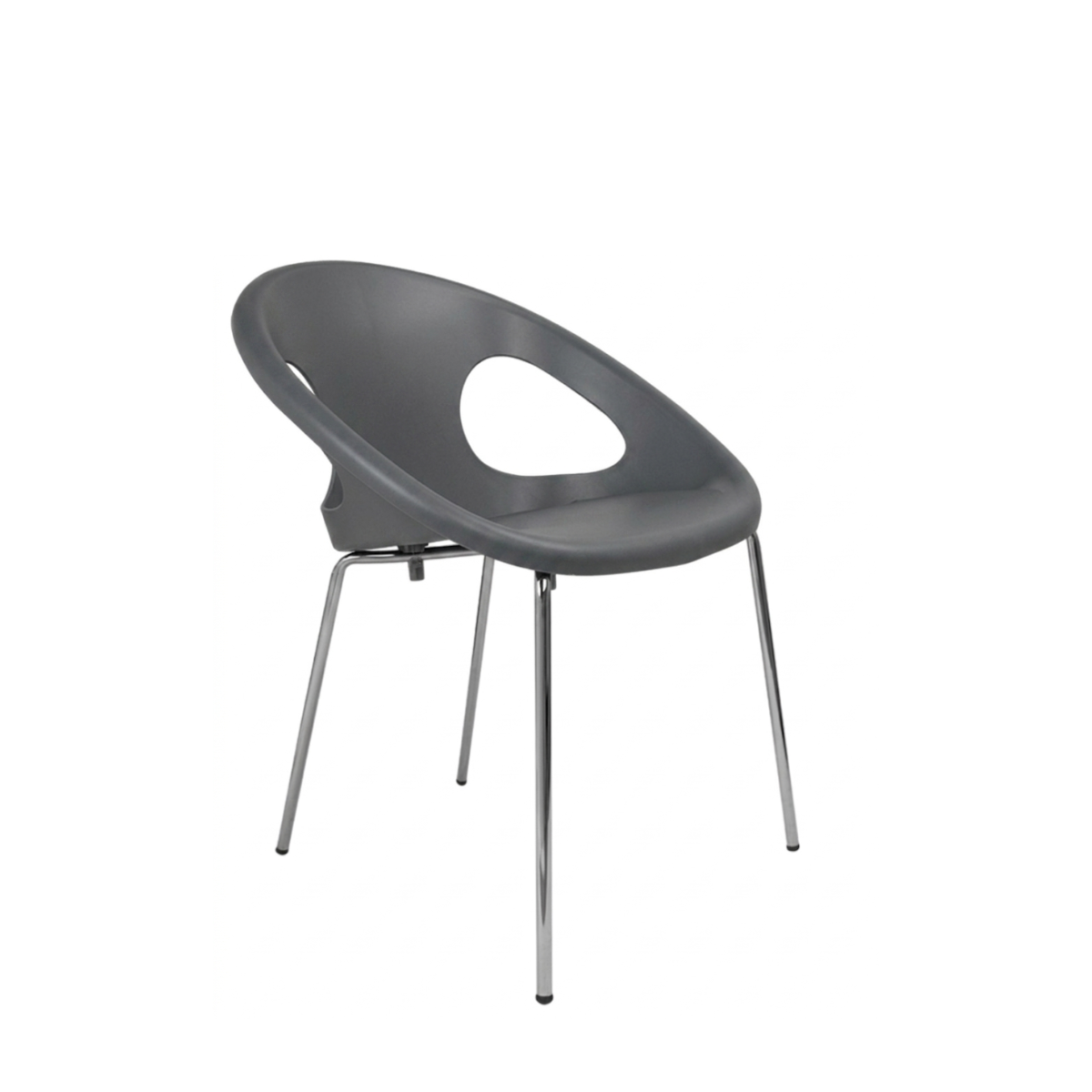 Silla para Exterior Drop Cromado
