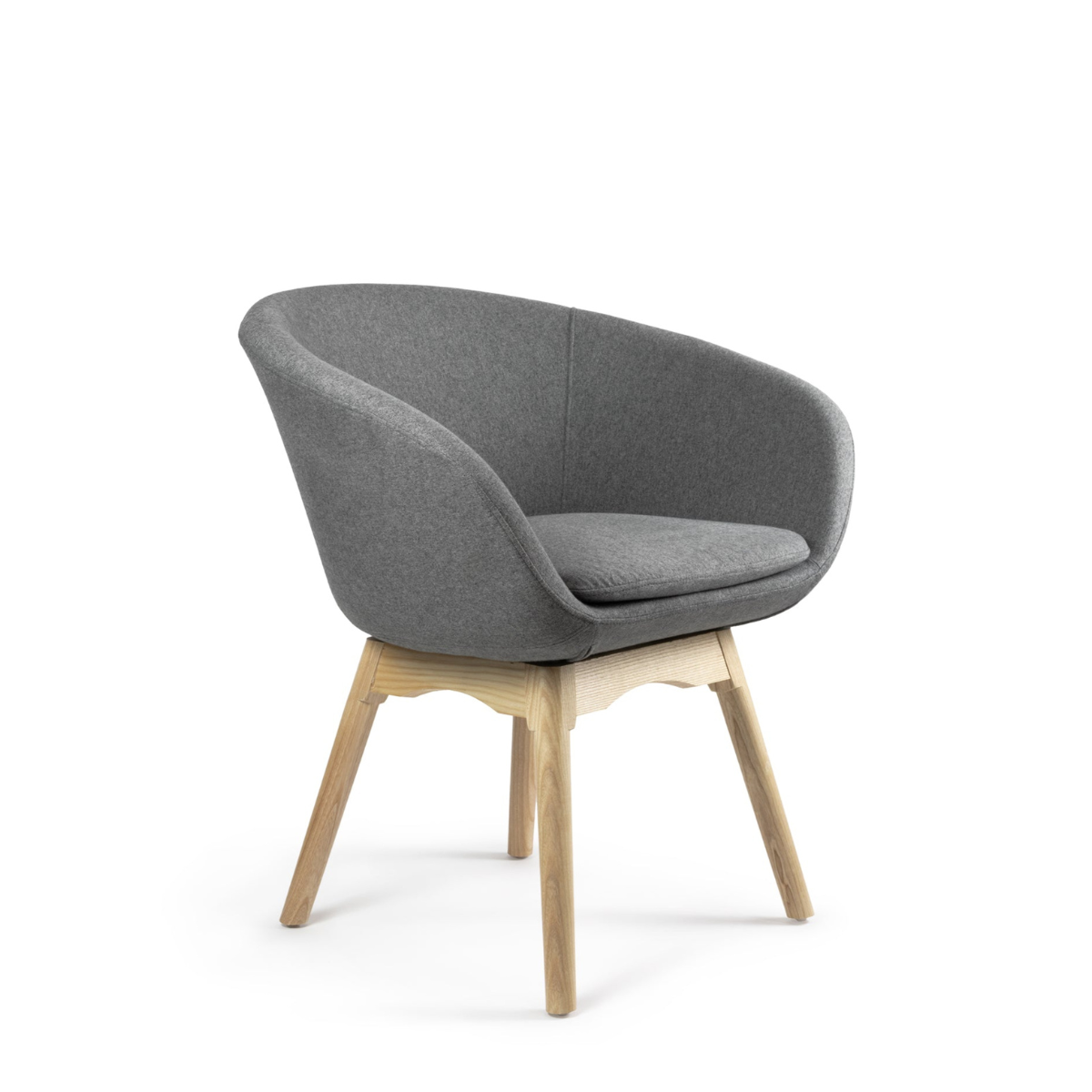 Silla Contract Asti Base Madera