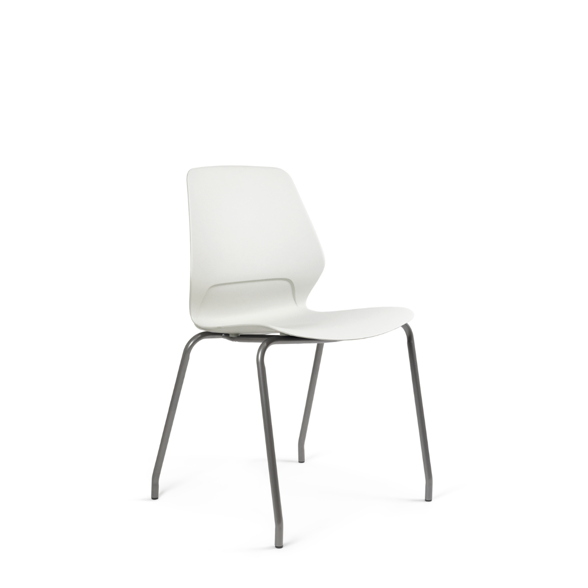 Silla Contract Kolbe Cuatro Puntas Gris
