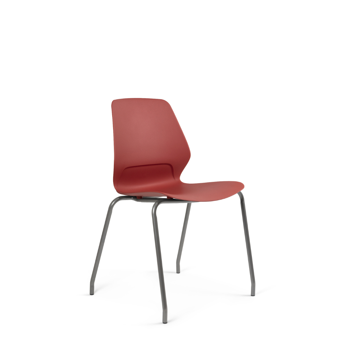 Silla Contract Kolbe Cuatro Puntas Gris