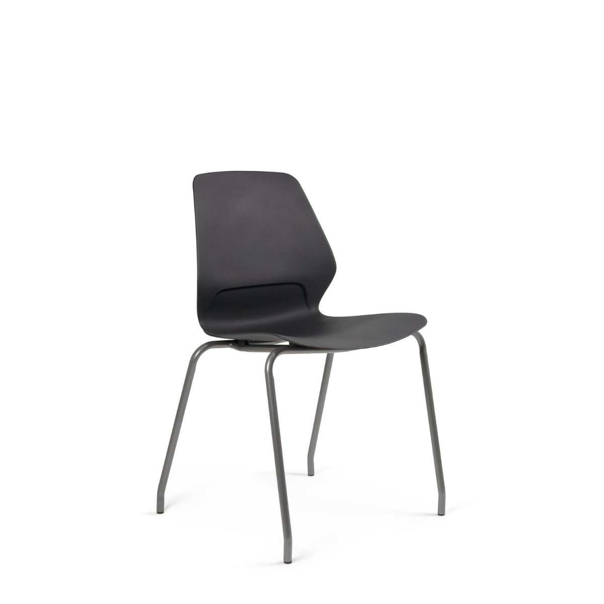 Silla Contract Kolbe Cuatro Puntas Gris