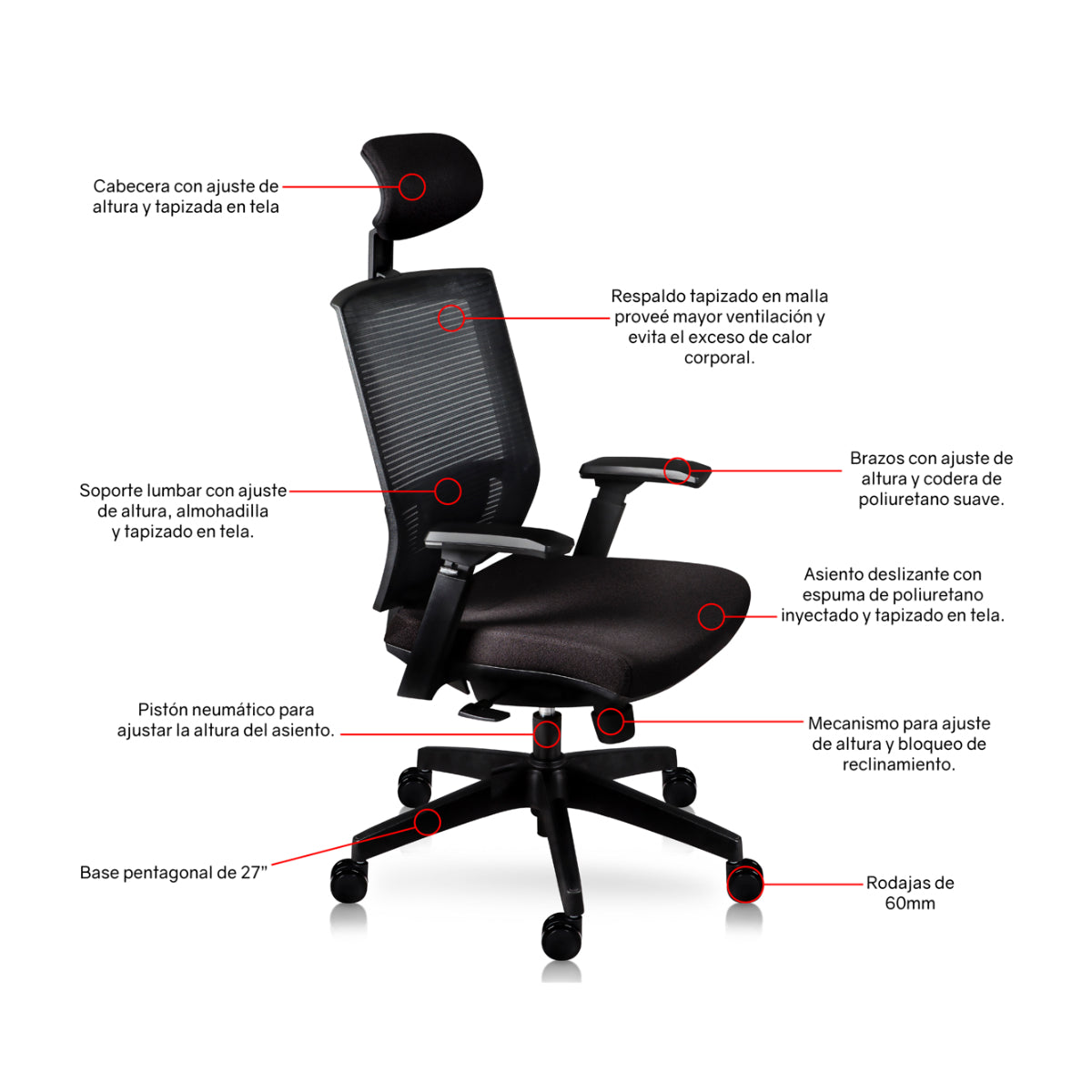 Silla Directiva Milan C