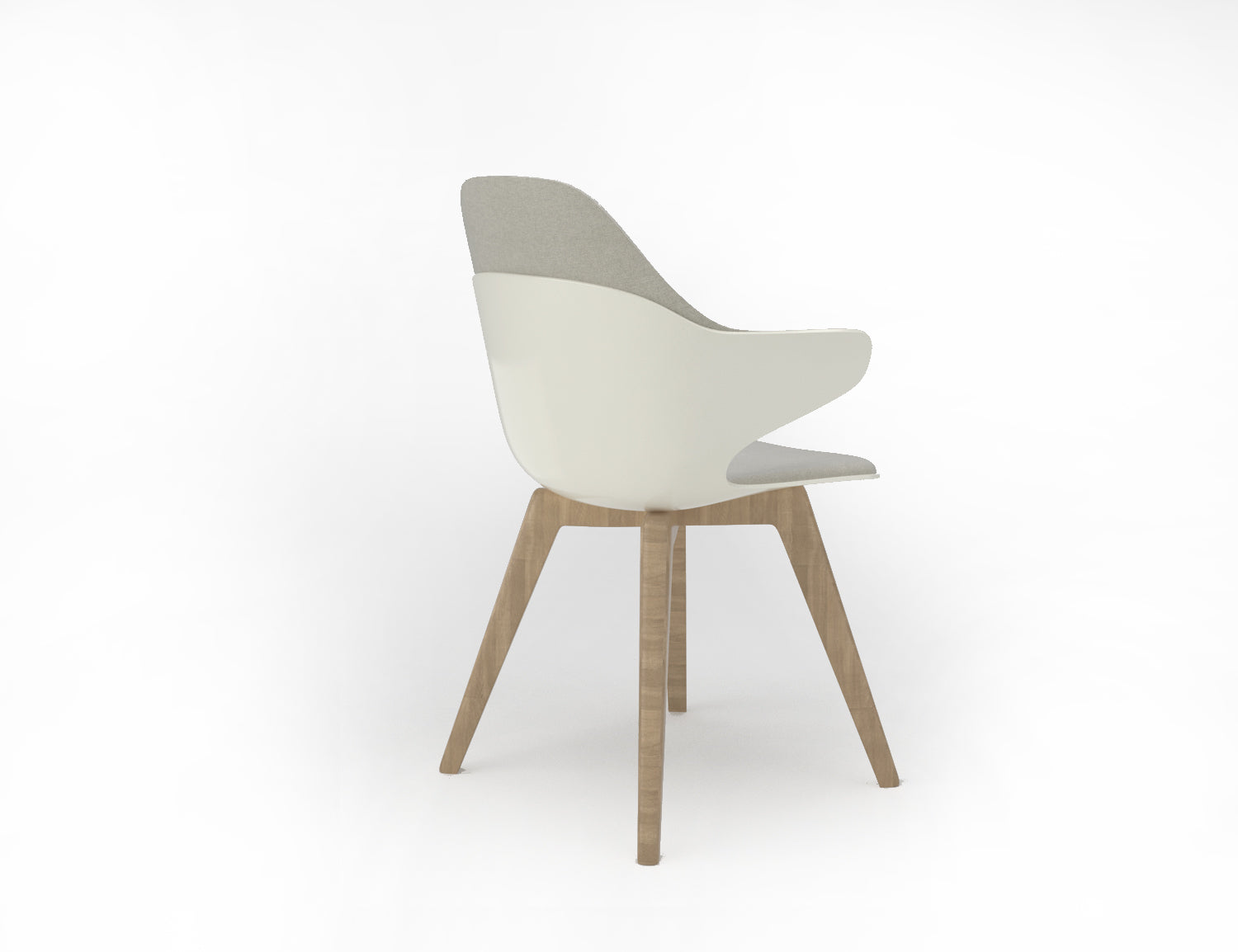 Silla de Visita con Base de Madera Arenella
