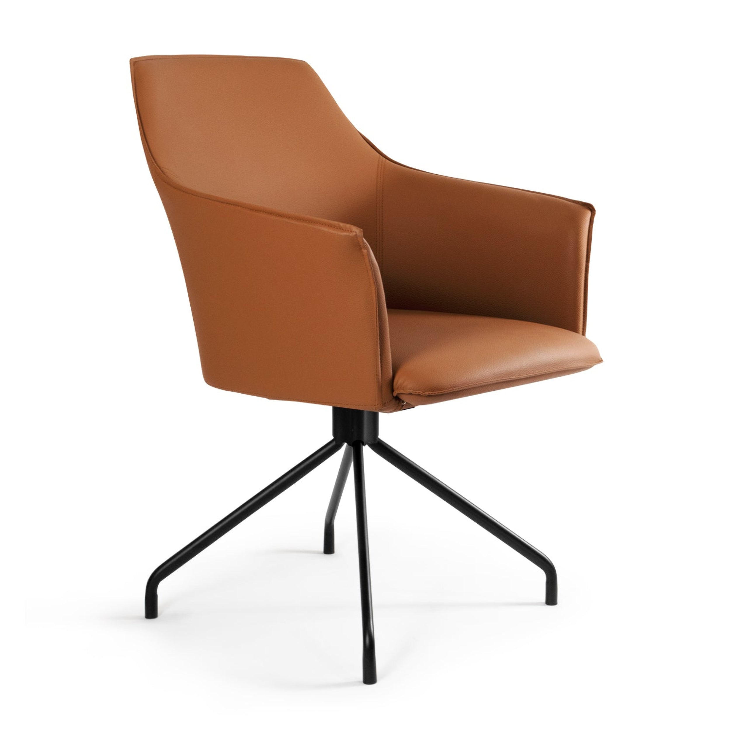 Silla de vinil Mascali con base spider