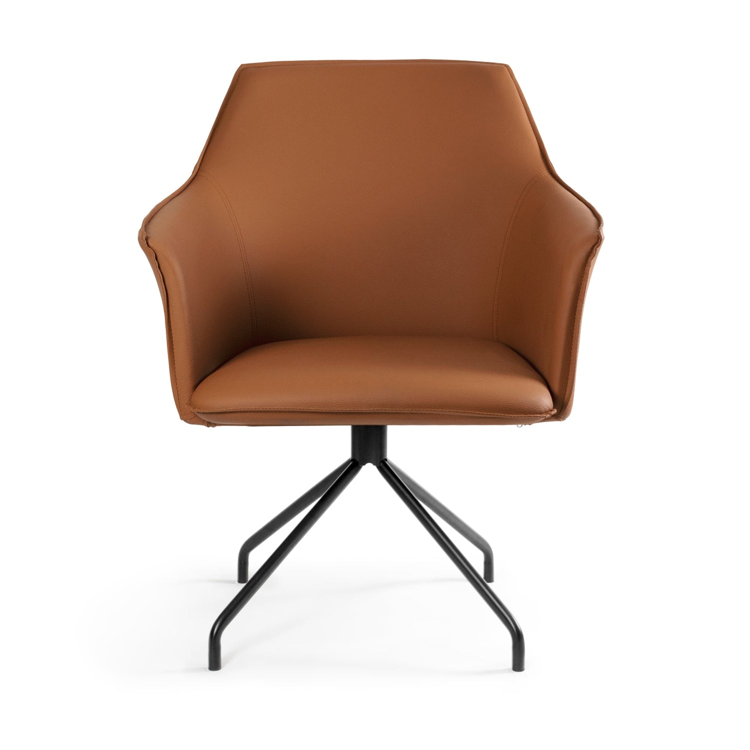 Silla de vinil Mascali con base spider