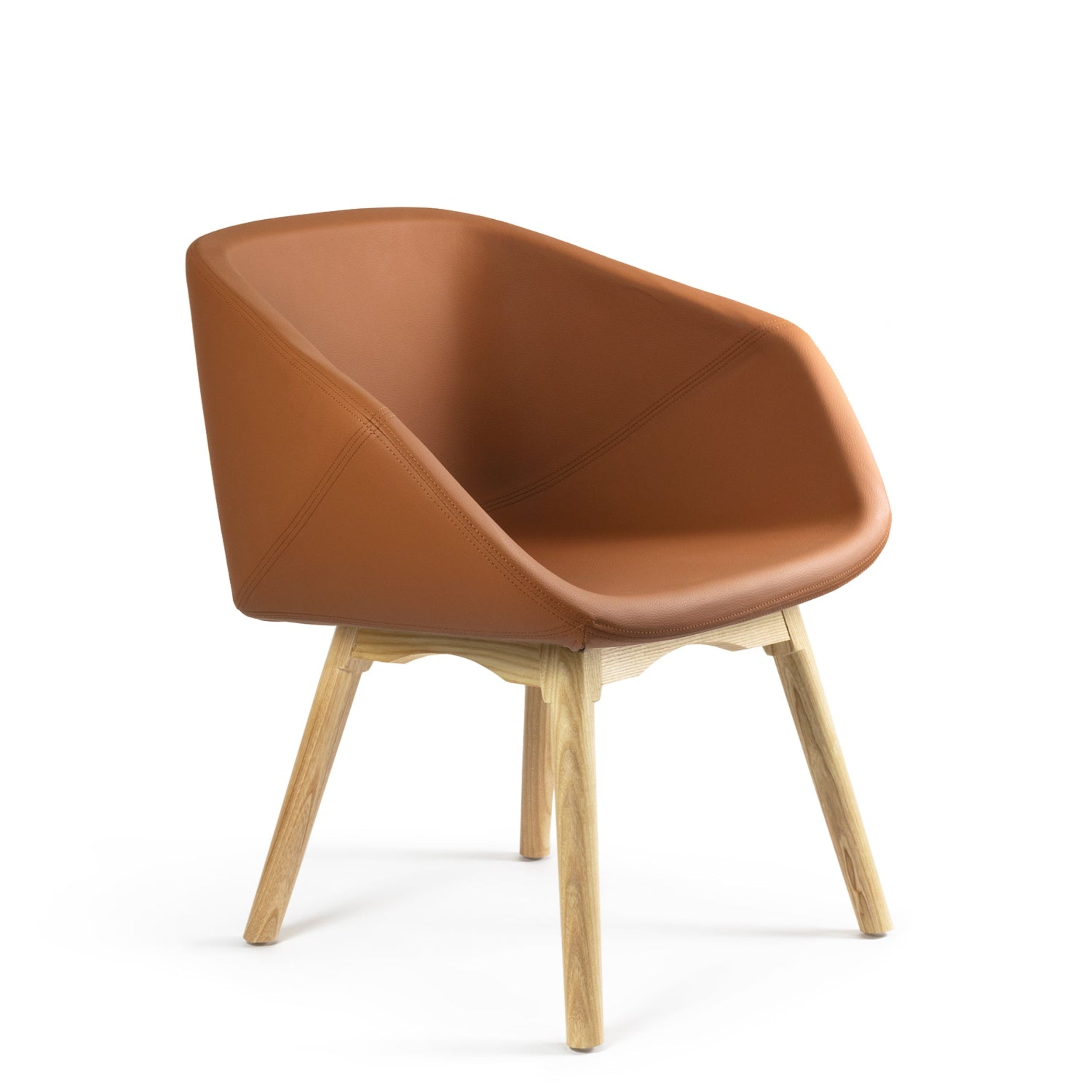 Silla de Visitas Riva con base de madera