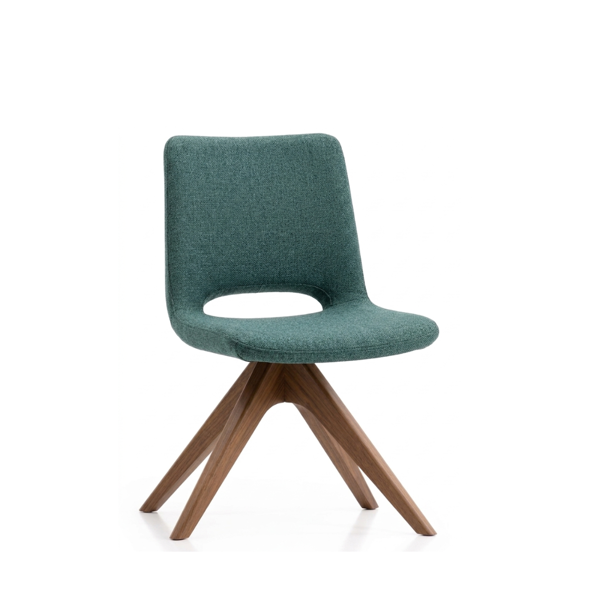 Silla Amyopen Base Madera nogal