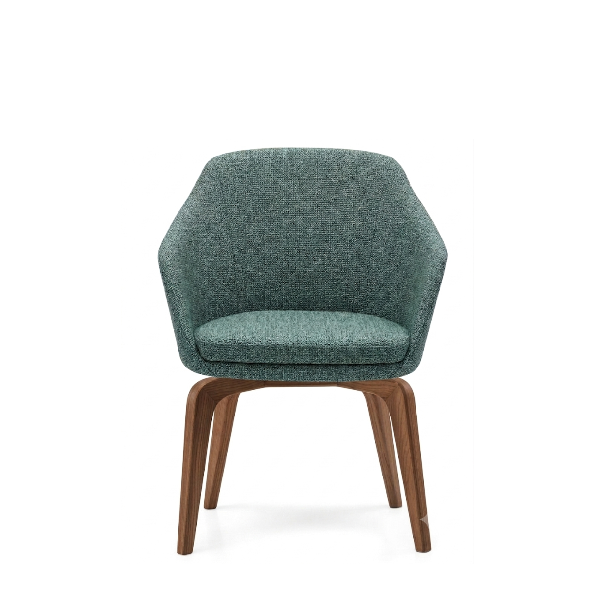 Silla Annette Base Madera Nogal