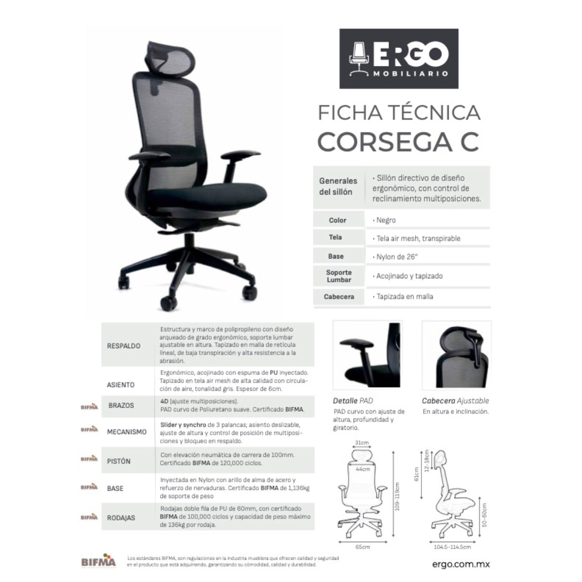Silla Directiva Corsega C