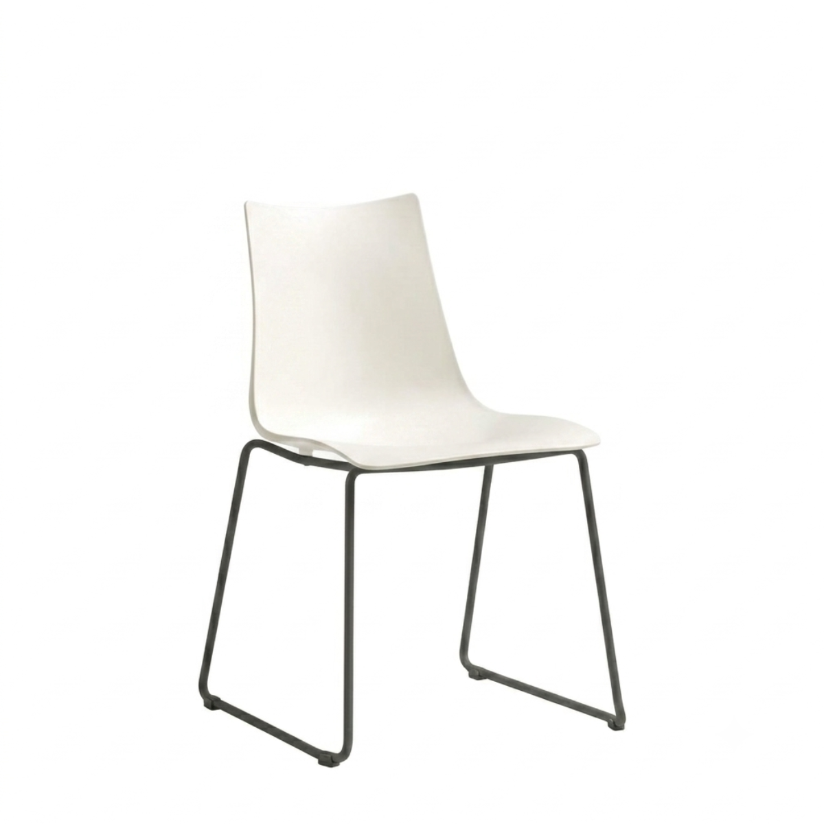 Silla Zebra Base Trineo Negro