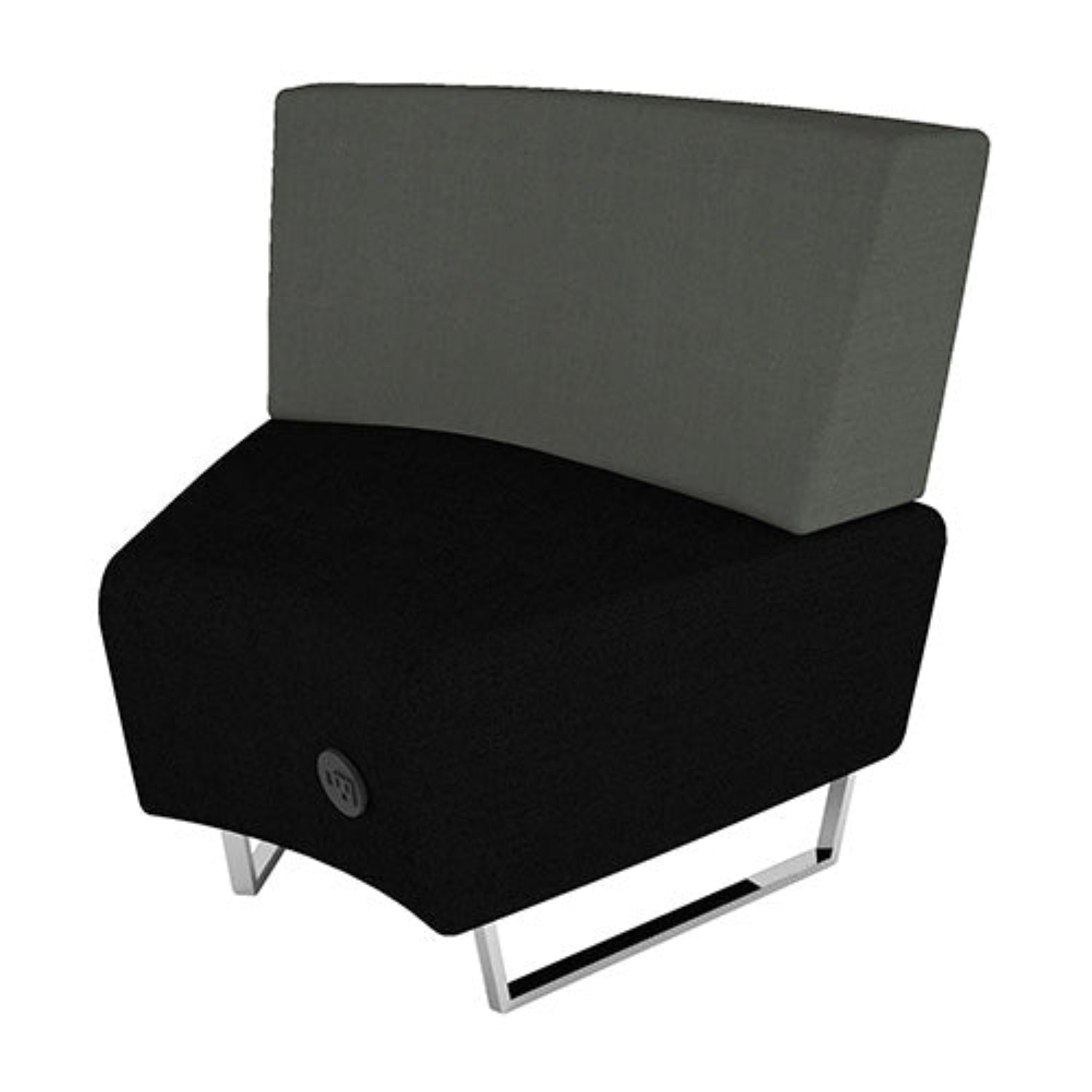 Sillón Curvo 917 con Respaldo y Conector