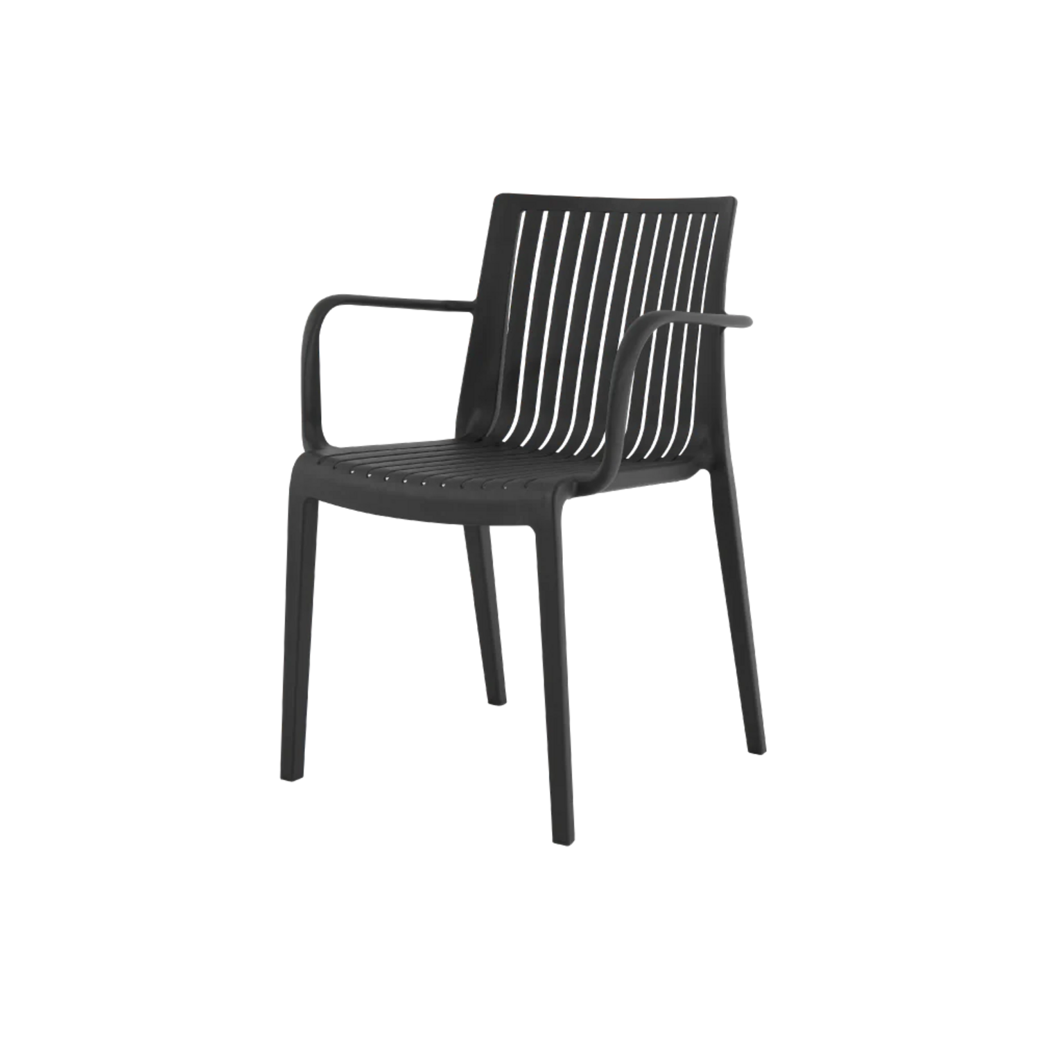 Silla para exterior de plástico ER-7203A Milos con Descansabrazos